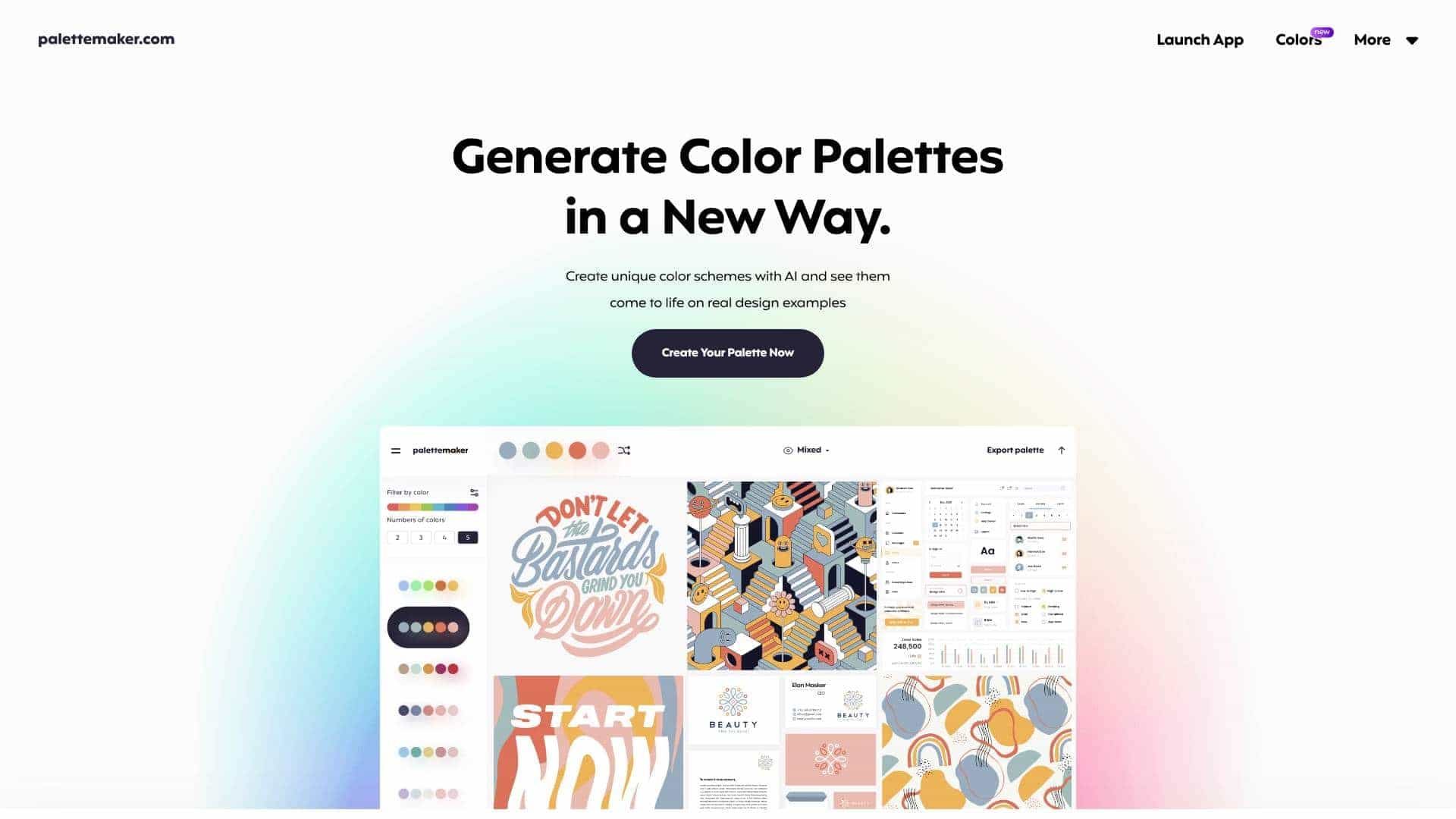 AI Color Palette Generator - Toolidx