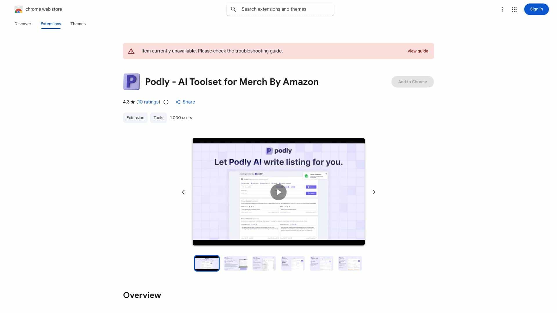 AI Listing Creator by Podly cover
