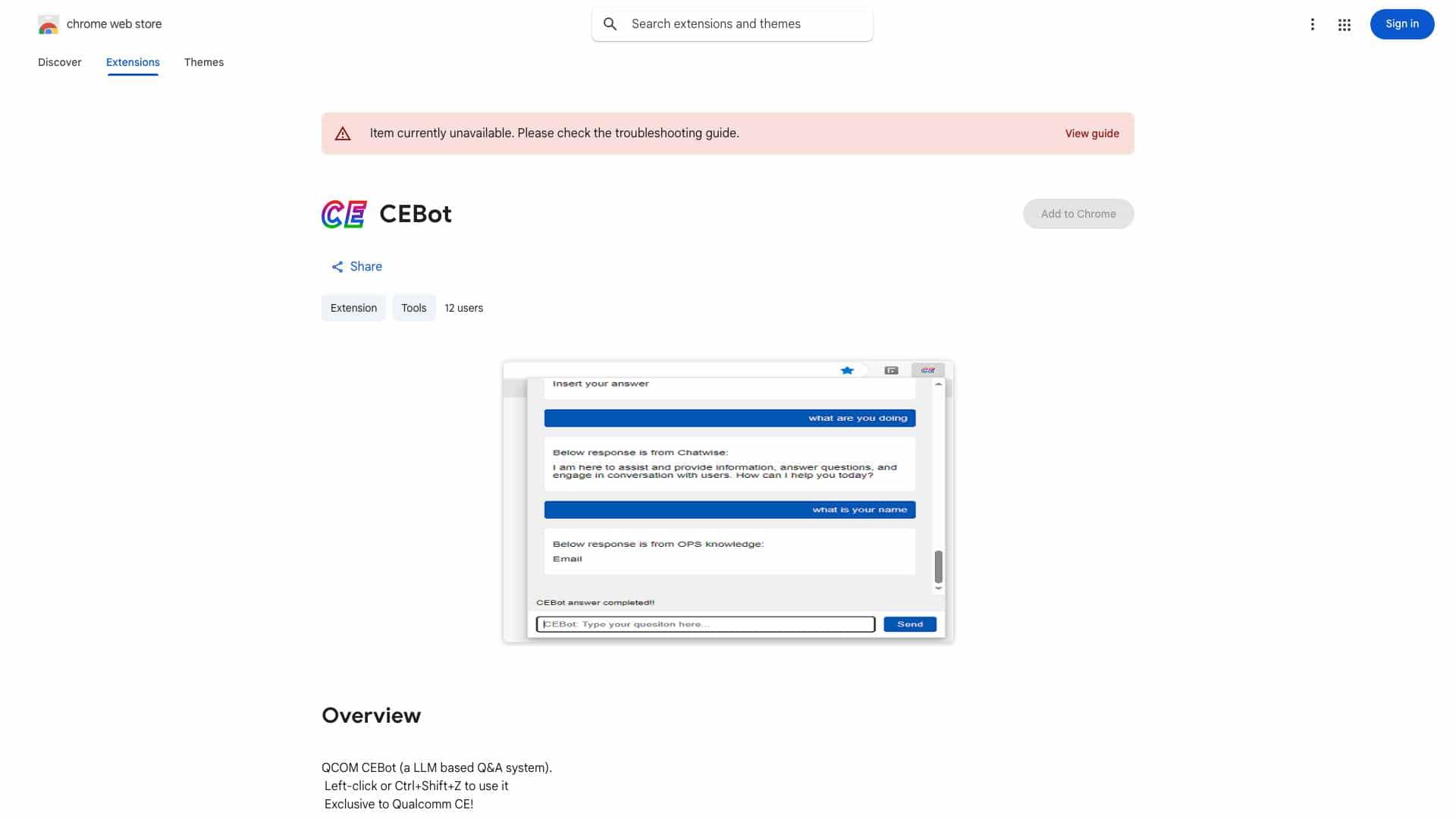 QCOM CEBot cover