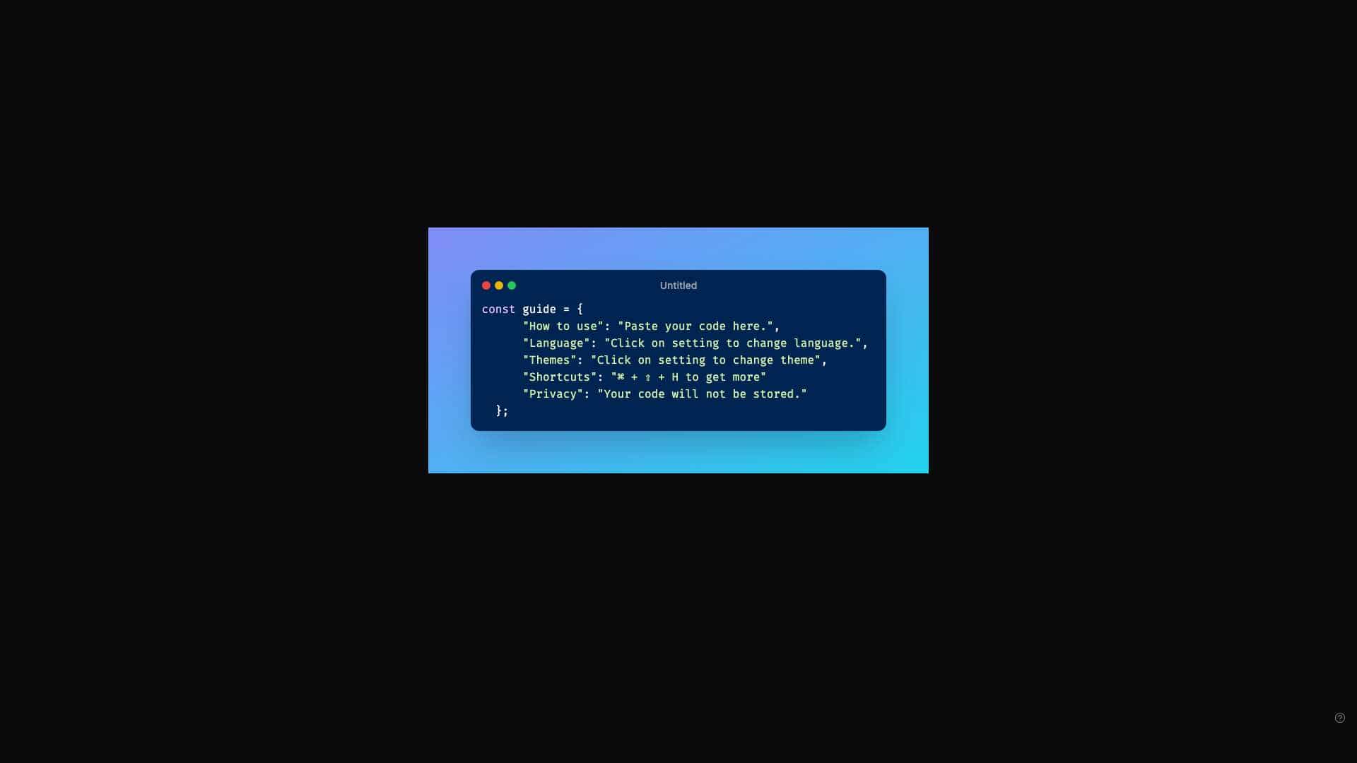 CodeScreenshot cover