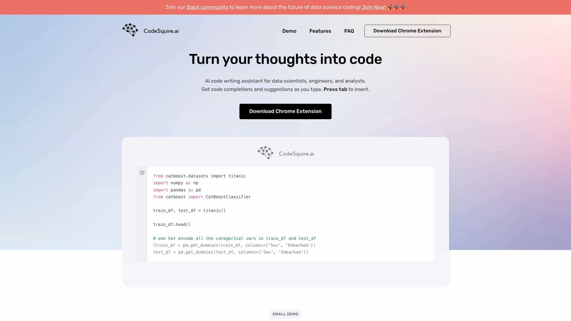 CodeSquire - AI code writing assistant cover