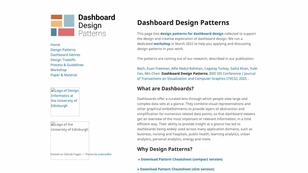 Dashboard Design Pattern cover