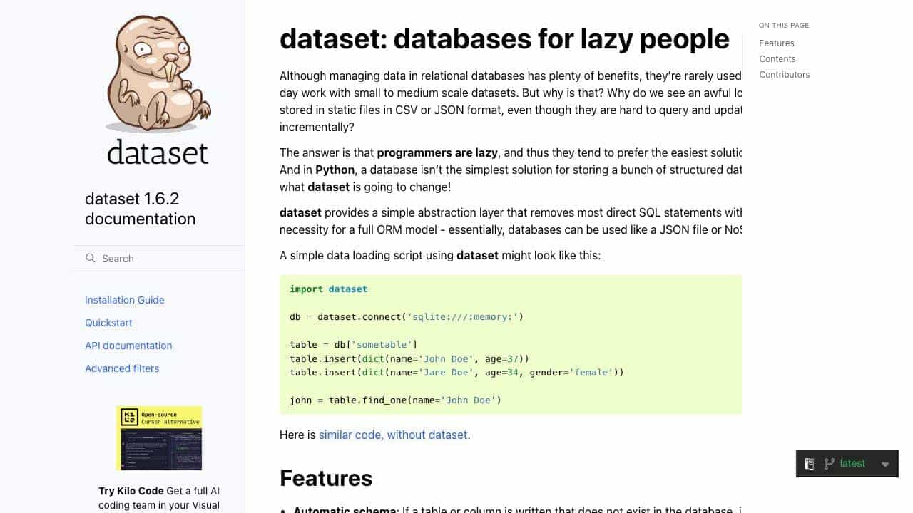 Dataset cover
