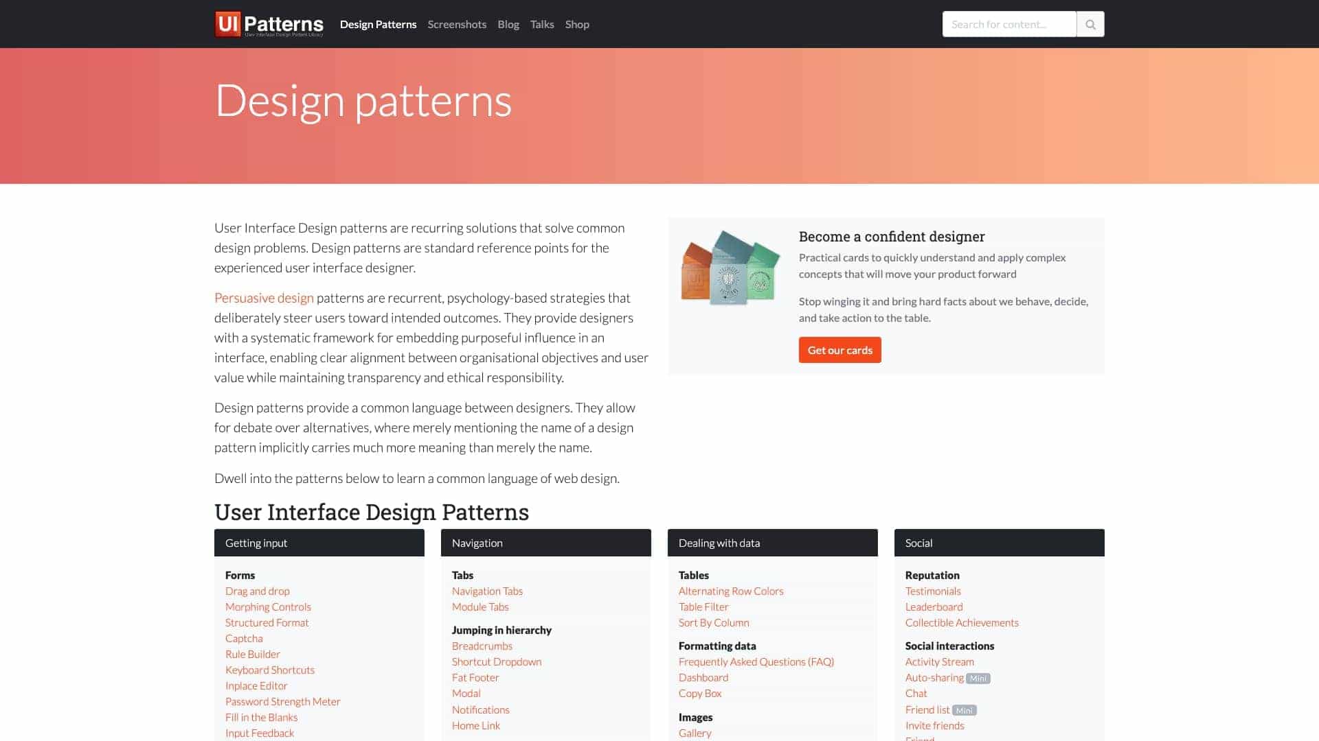 Design patterns cover