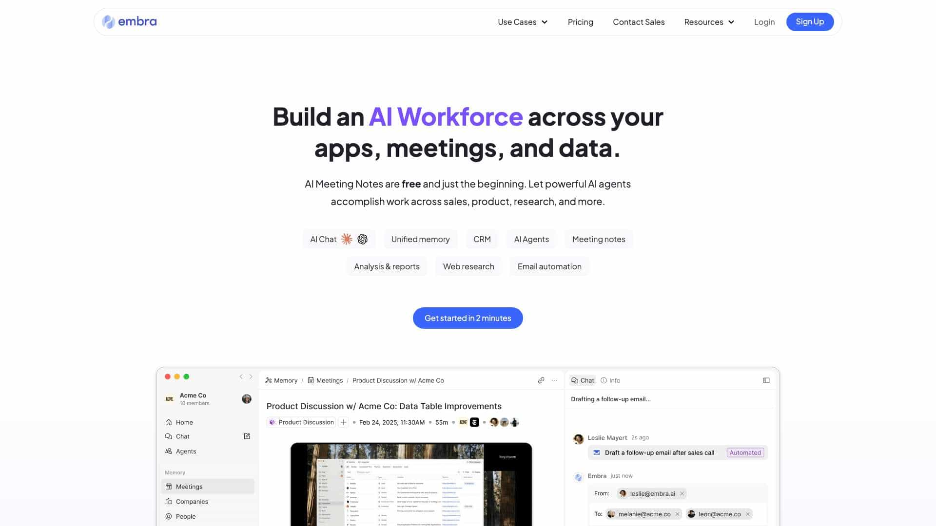 Embra - The AI assistant for teams & professionals cover