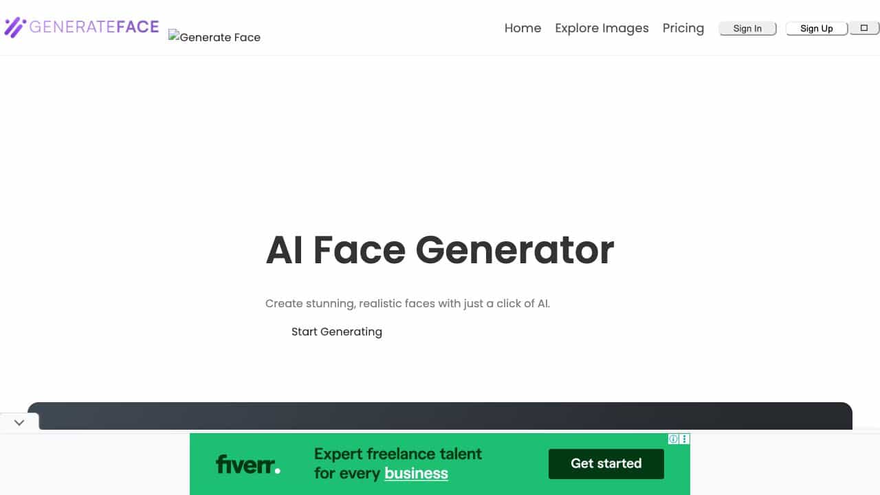 GenerateFace.com cover