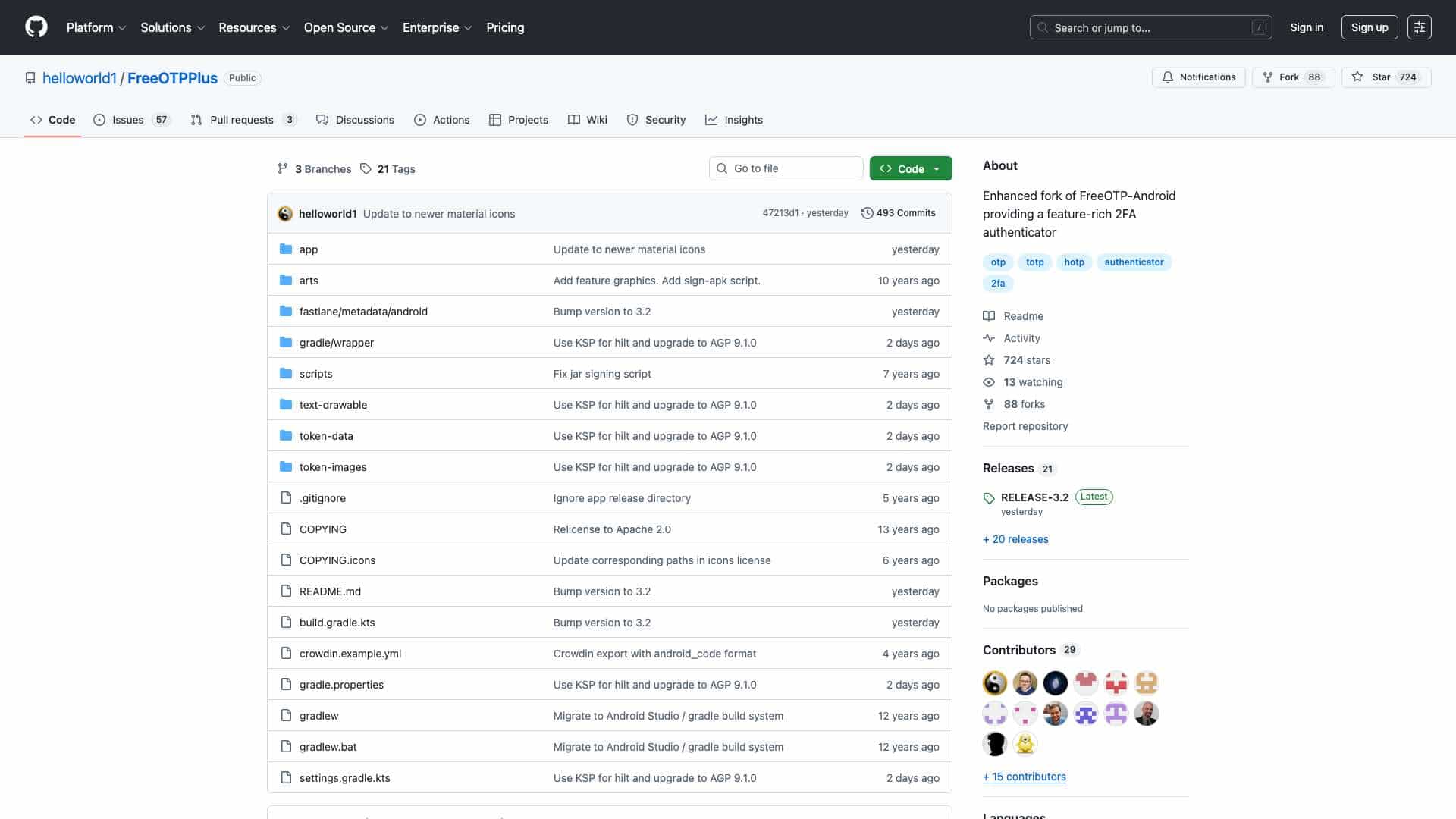 GitHub - helloworld1/FreeOTPPlus: Enhanced fork of FreeOTP-Android providing a feature-rich 2FA authenticator cover