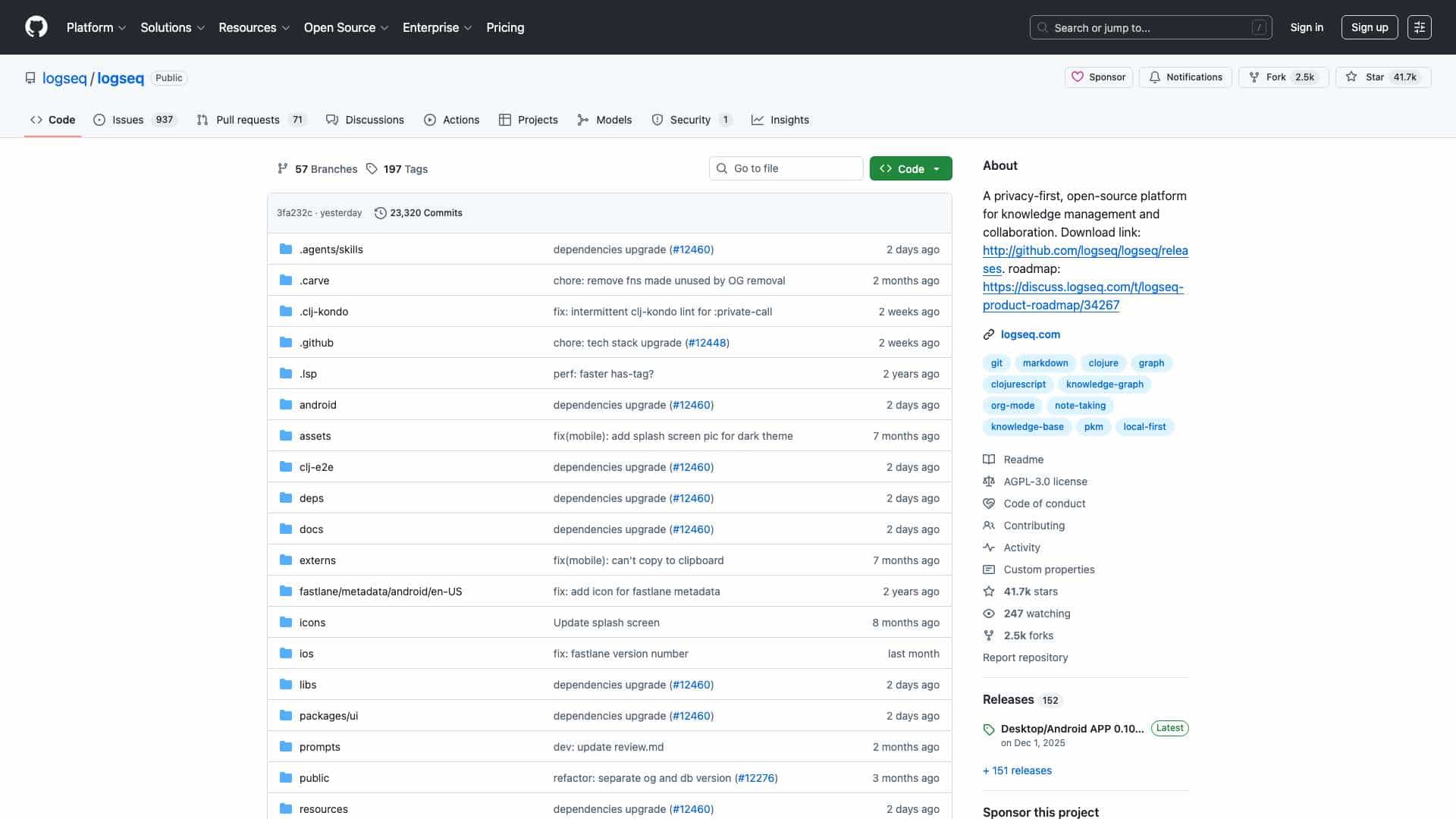 logseq/logseq cover
