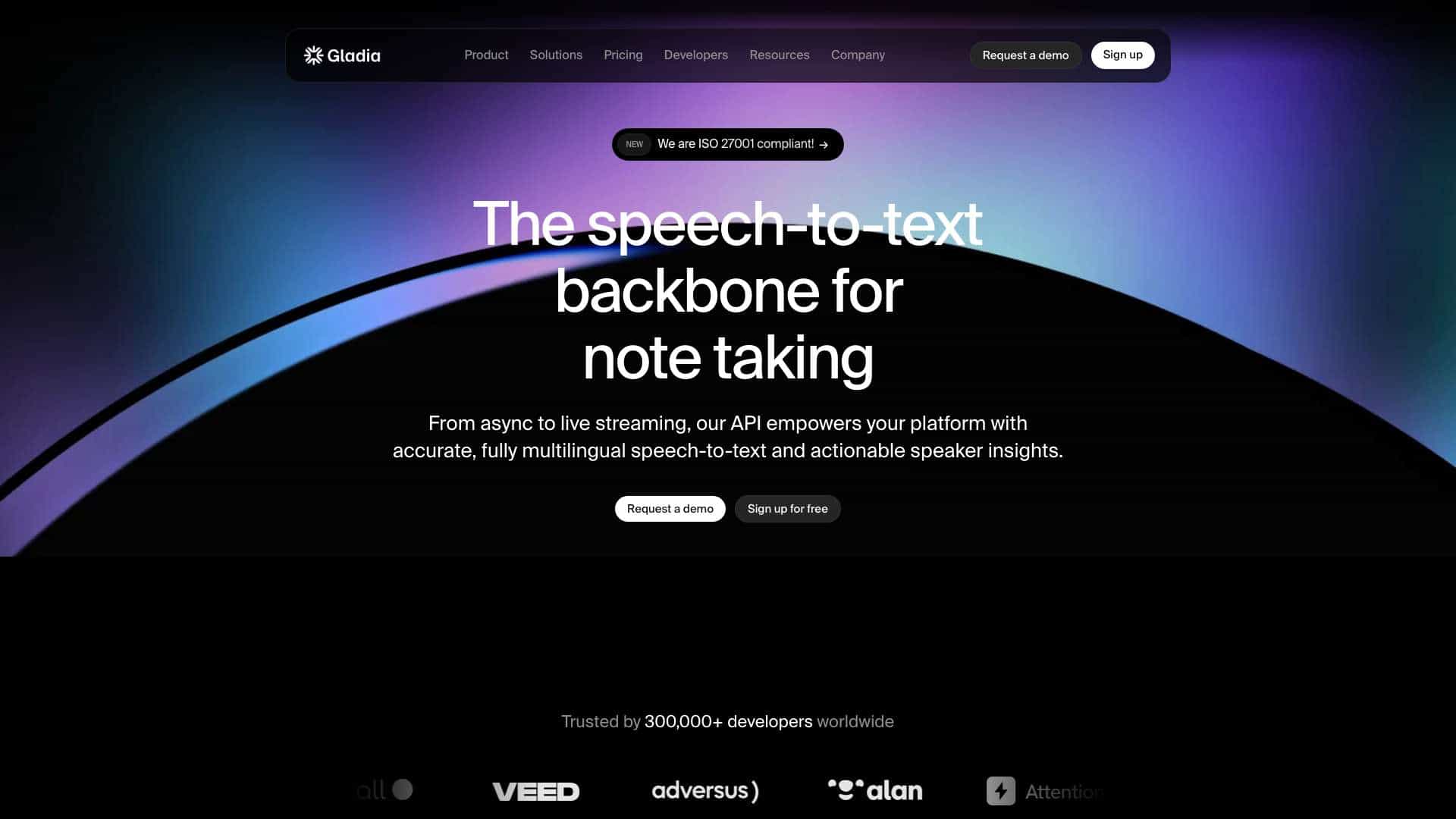 Gladia I Speech-to-Text API cover