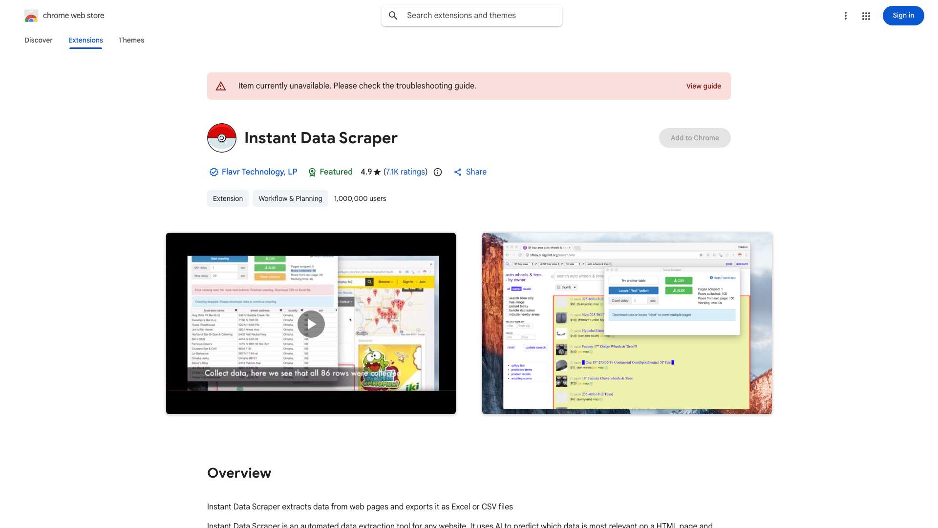Instant Data Scraper cover