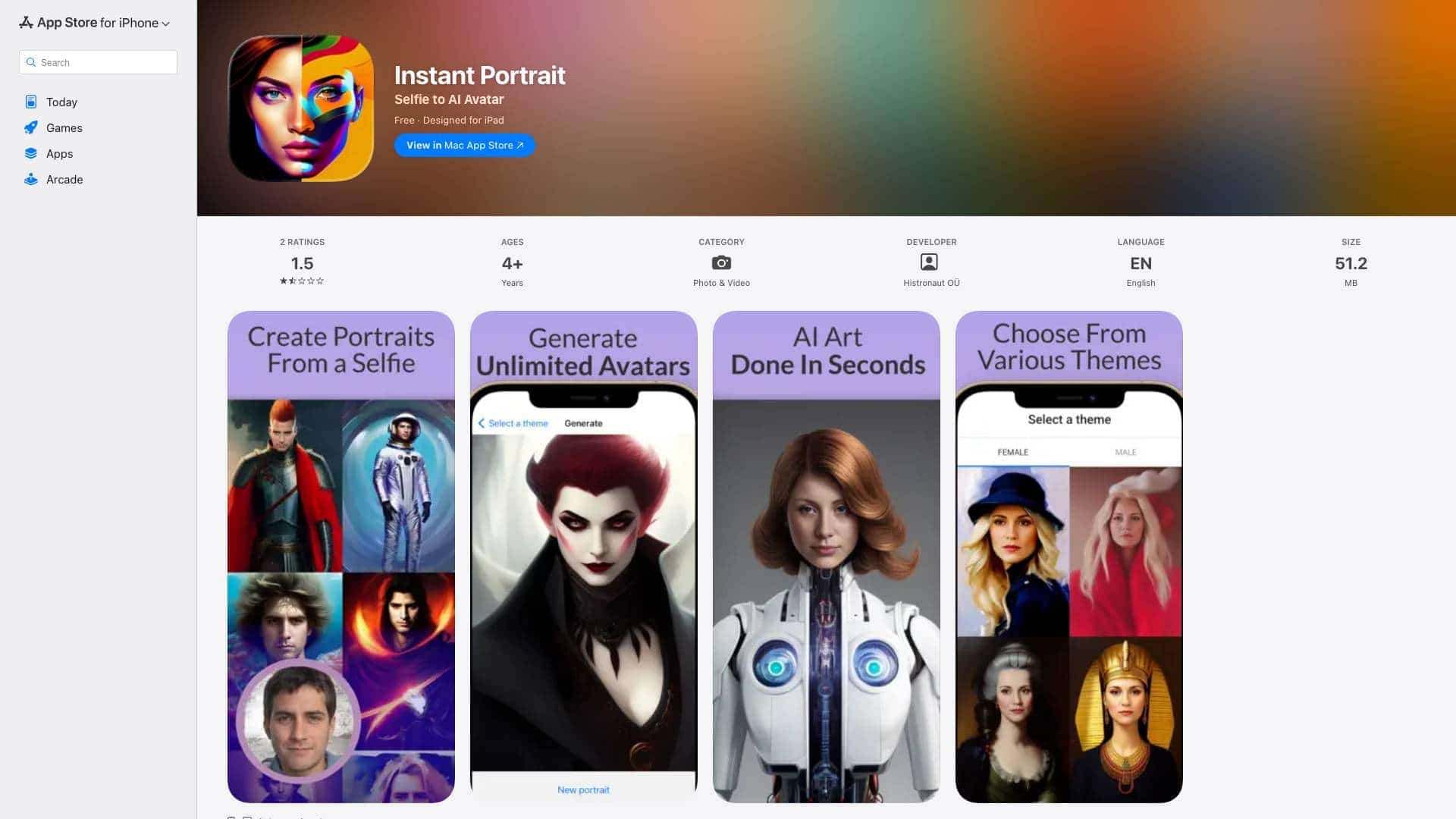 Instant Potrait cover