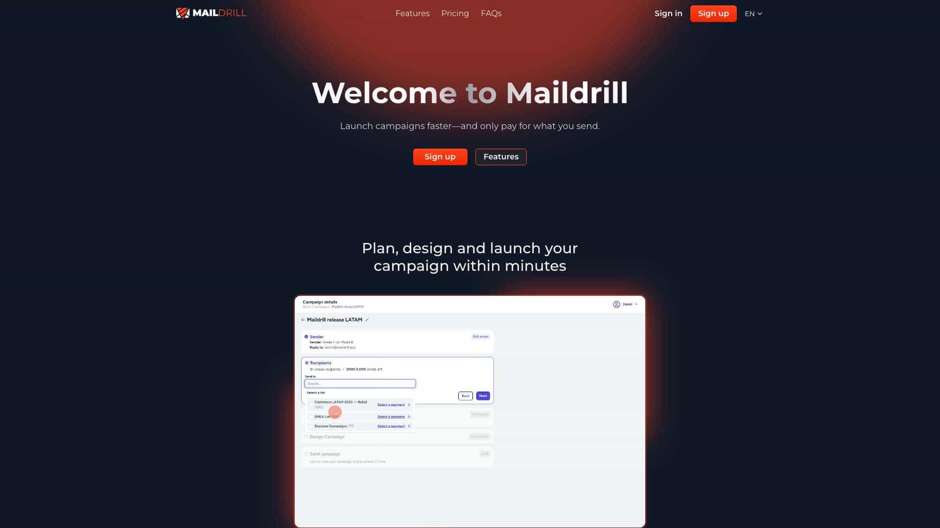 Maildrill cover