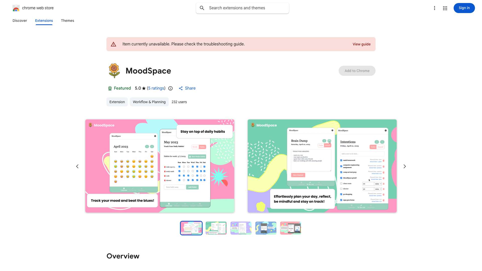 MoodSpace cover