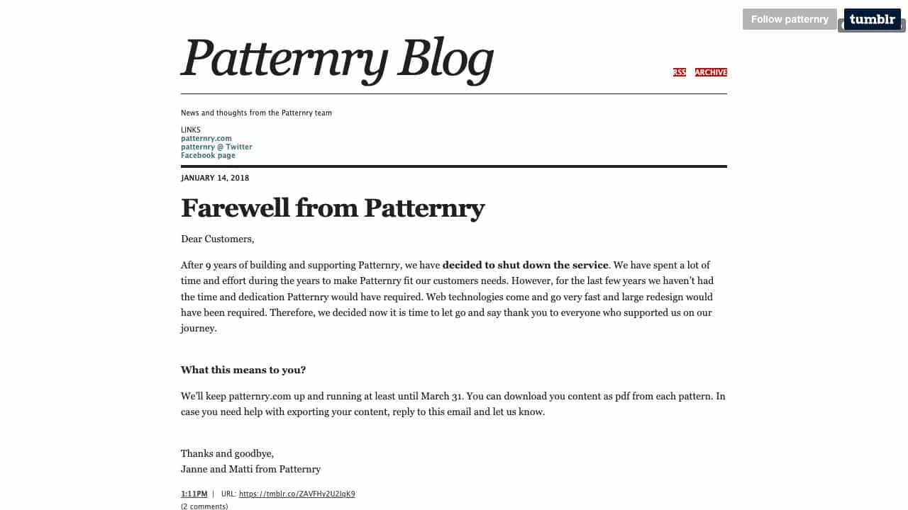Patternry cover
