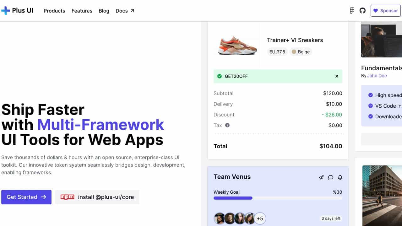 Plus UI cover