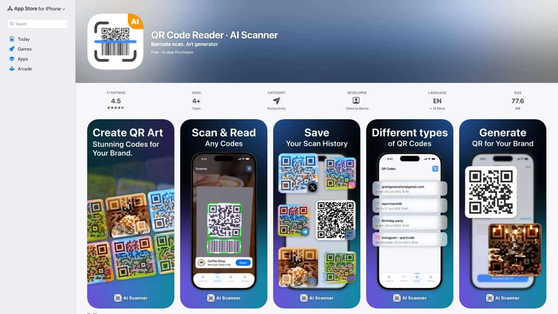 QR Code Reader AI Scanner cover