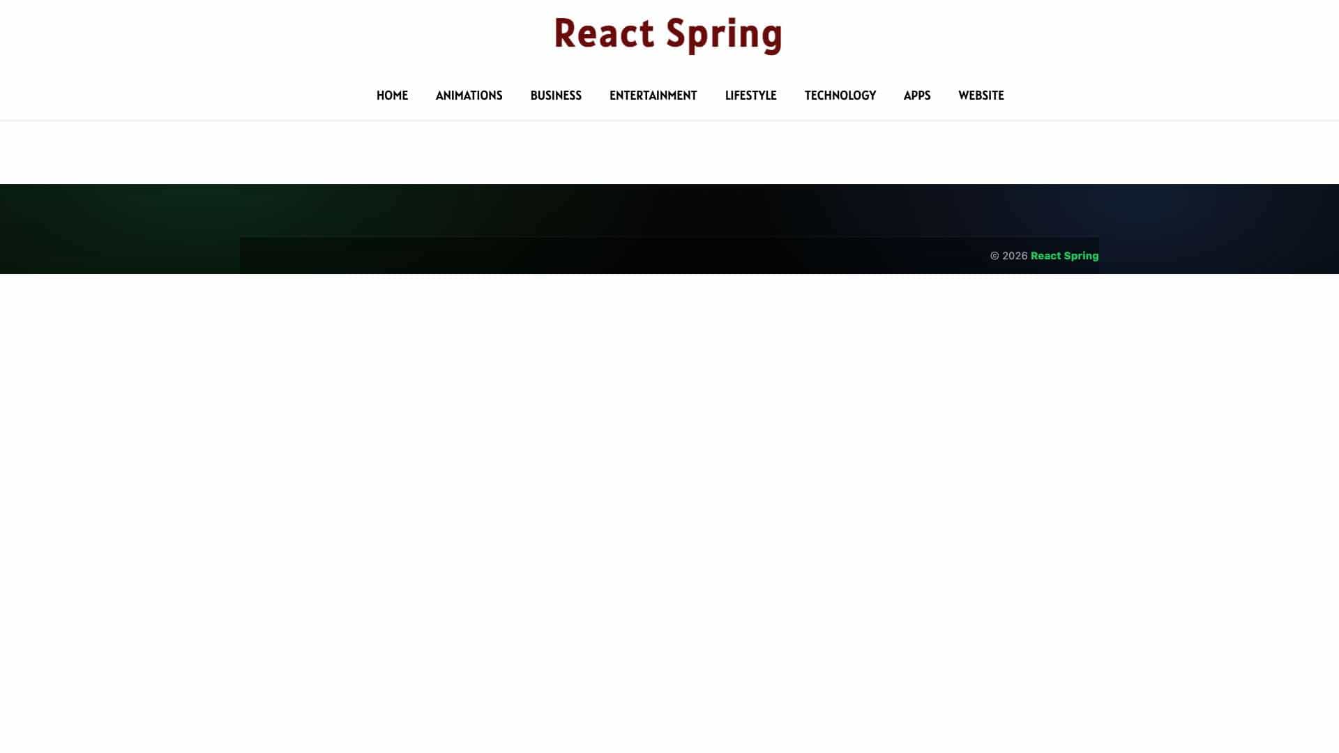 React-Spring cover