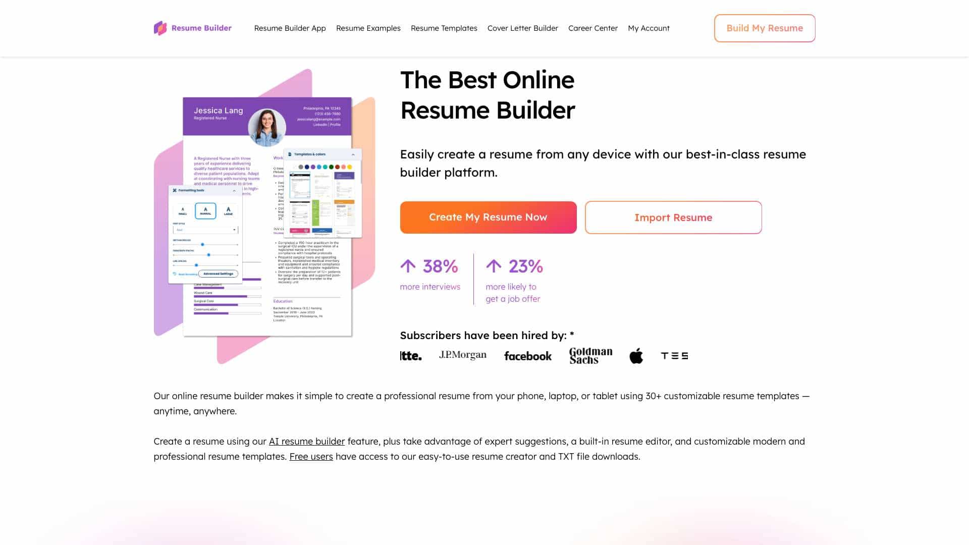ResumeBuilder.com cover