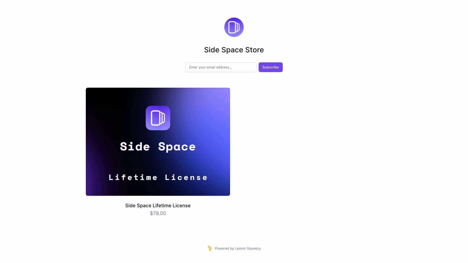 Side Space cover