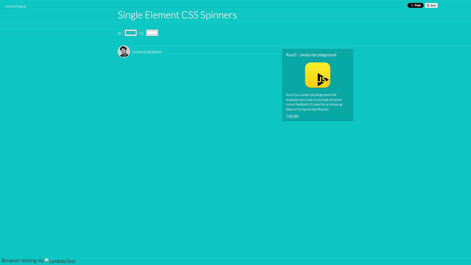 Single Element CSS Spinners cover