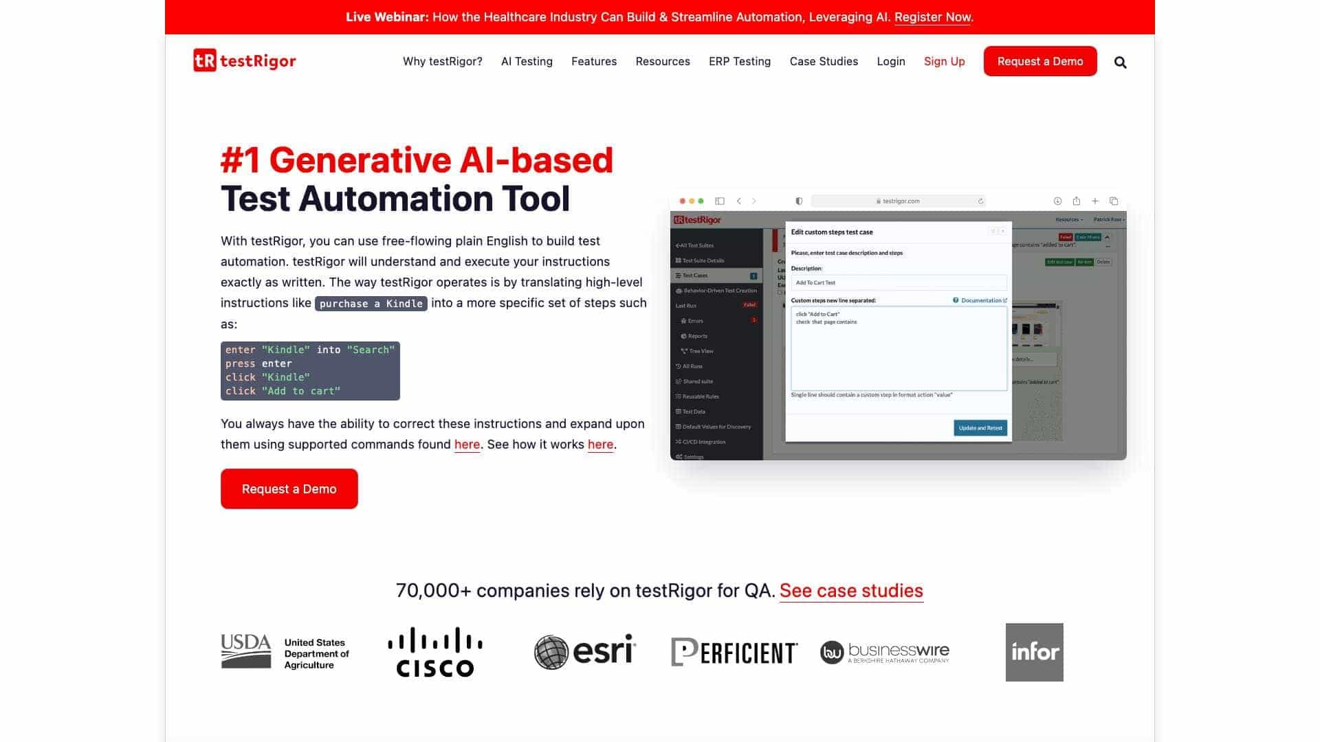 testRigor Software Testing cover