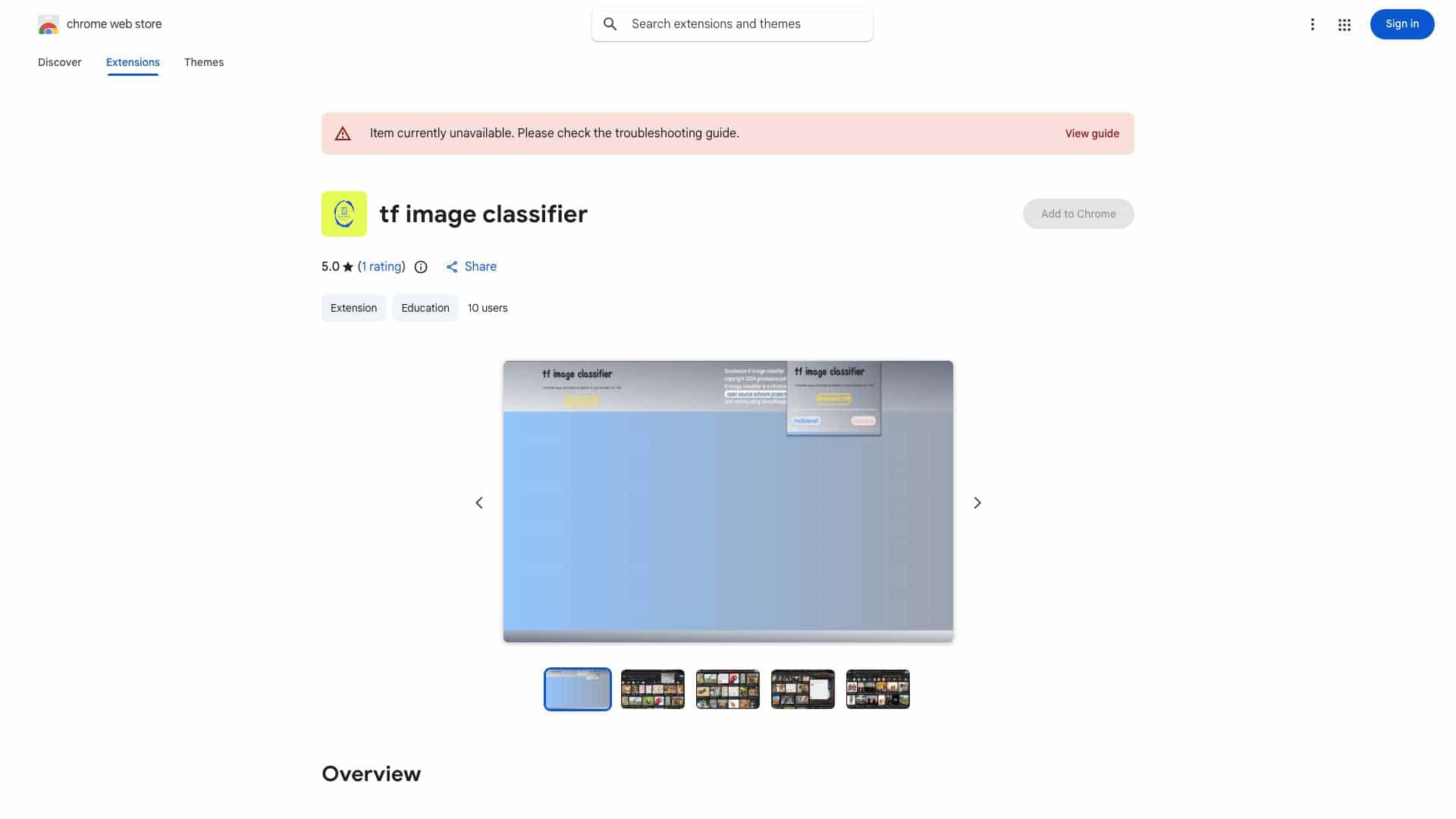 TensorFlow Image Classification cover