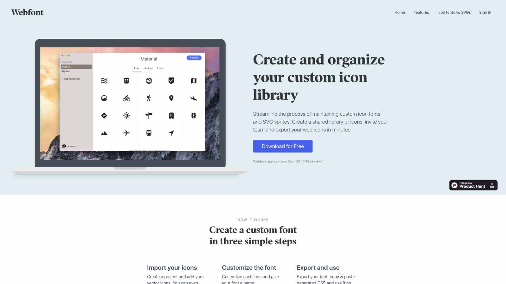 Webfont cover